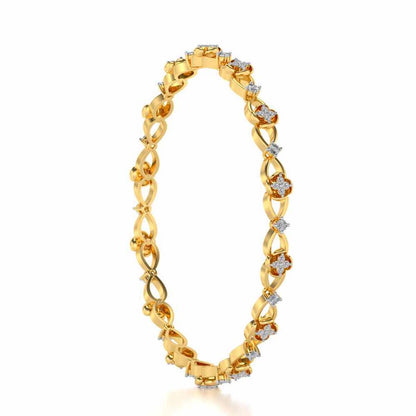 Storyteller Silver Bangles - Yellow Gold - Image 3