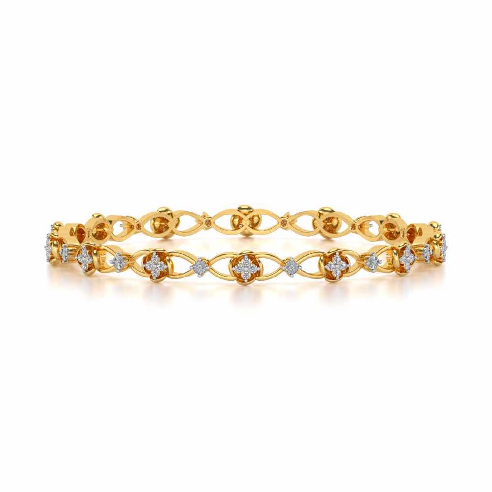 Storyteller Silver Bangles - Yellow Gold - Image 4