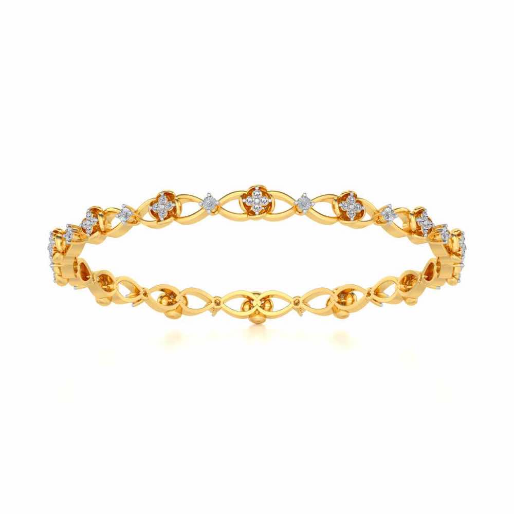 Storyteller Silver Bangles - Yellow Gold - Image 5