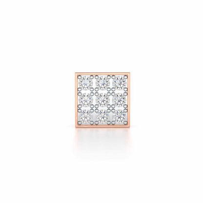 Strapping Silver Men Stud - Rose Gold - Image 1