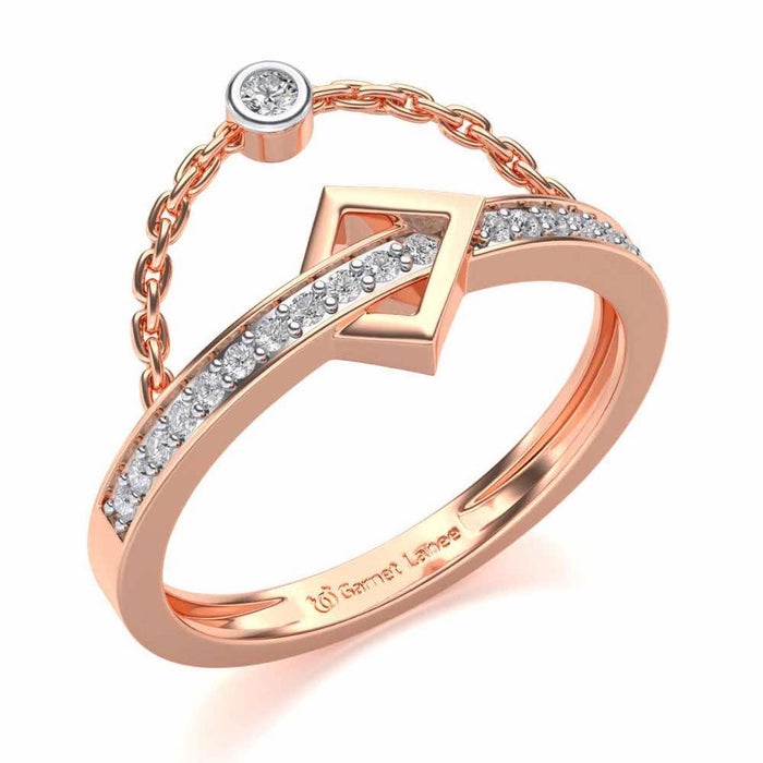 StrategicAlly Enchained Silver Ring - Rose Gold - Image 1