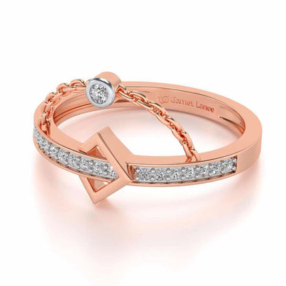 StrategicAlly Enchained Silver Ring - Rose Gold - Image 2