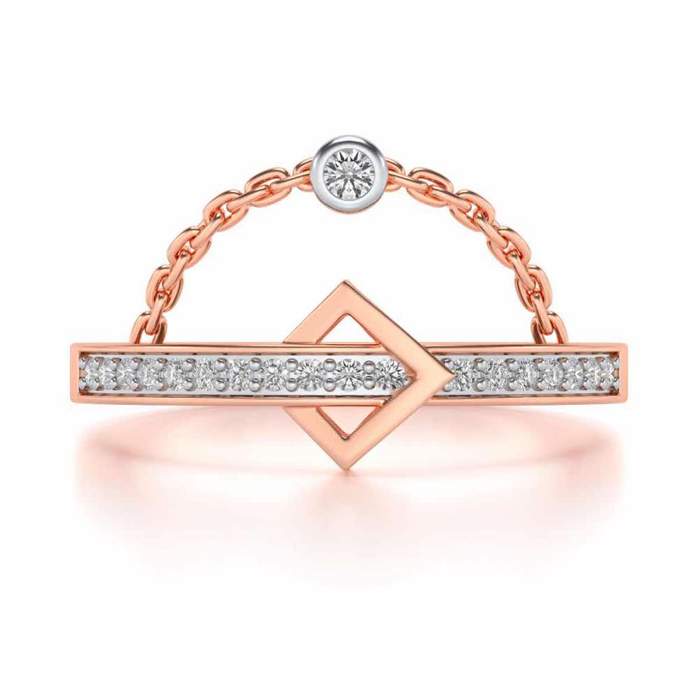 StrategicAlly Enchained Silver Ring - Rose Gold - Image 4