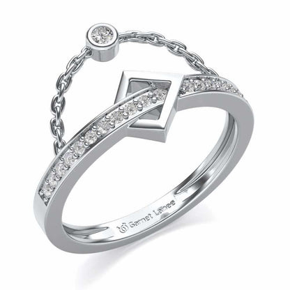 StrategicAlly Enchained Silver Ring - White Gold - Image 1