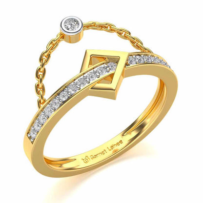 StrategicAlly Enchained Silver Ring - Yellow Gold - Image 1