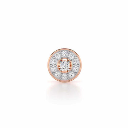 Striking Silver Men Stud - Rose Gold - Image 1