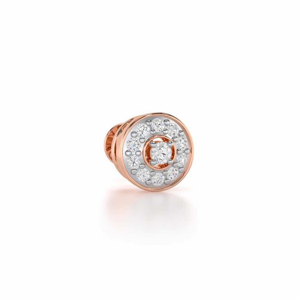 Striking Silver Men Stud - Rose Gold - Image 2