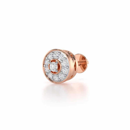 Striking Silver Men Stud - Rose Gold - Image 3