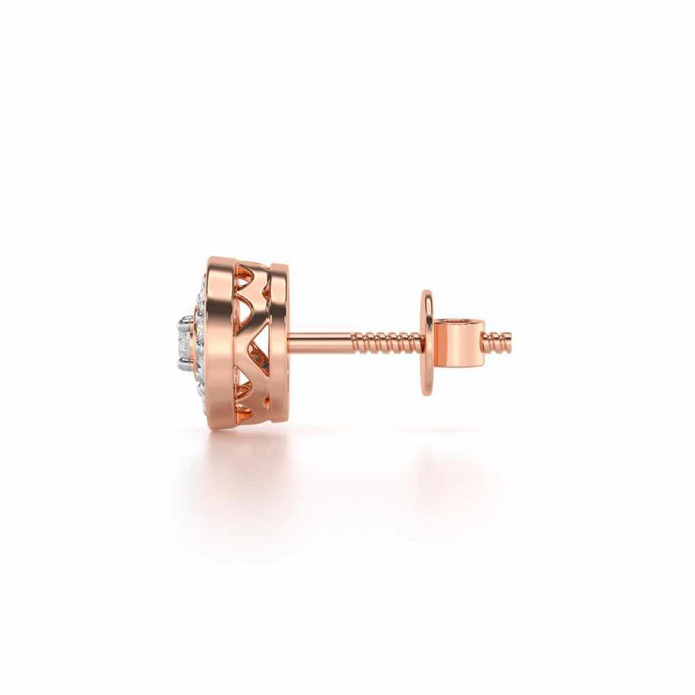 Striking Silver Men Stud - Rose Gold - Image 4