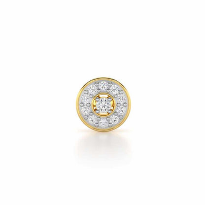Striking Silver Men Stud - Yellow Gold - Image 1