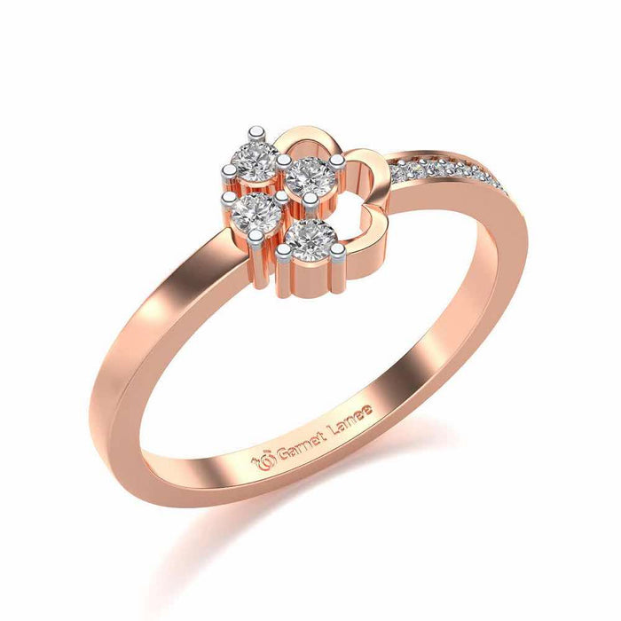 Stringzi Silver Ring - Rose Gold - Image 1