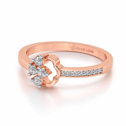 Stringzi Silver Ring - Rose Gold - Image 2