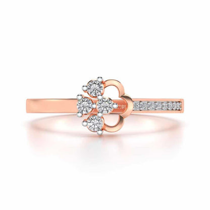 Stringzi Silver Ring - Rose Gold - Image 4