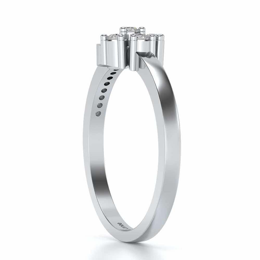 Stringzi Silver Ring - White Gold - Image 3