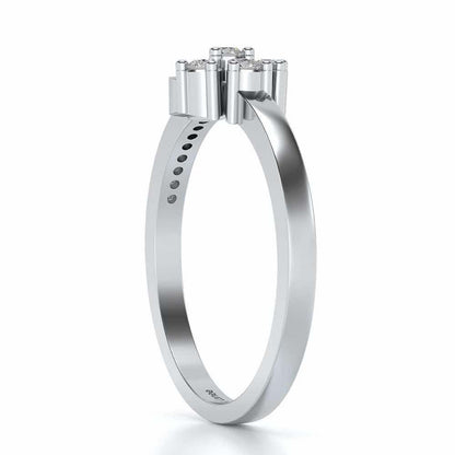 Stringzi Silver Ring - White Gold - Image 3
