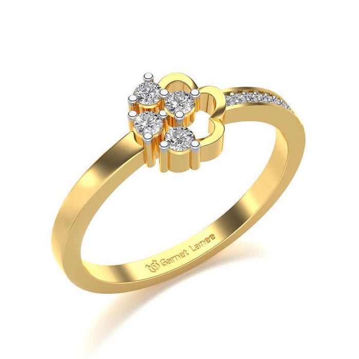 Stringzi Silver Ring - Yellow Gold - Image 1
