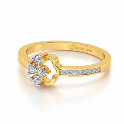 Stringzi Silver Ring - Yellow Gold - Image 2