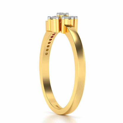 Stringzi Silver Ring - Yellow Gold - Image 3