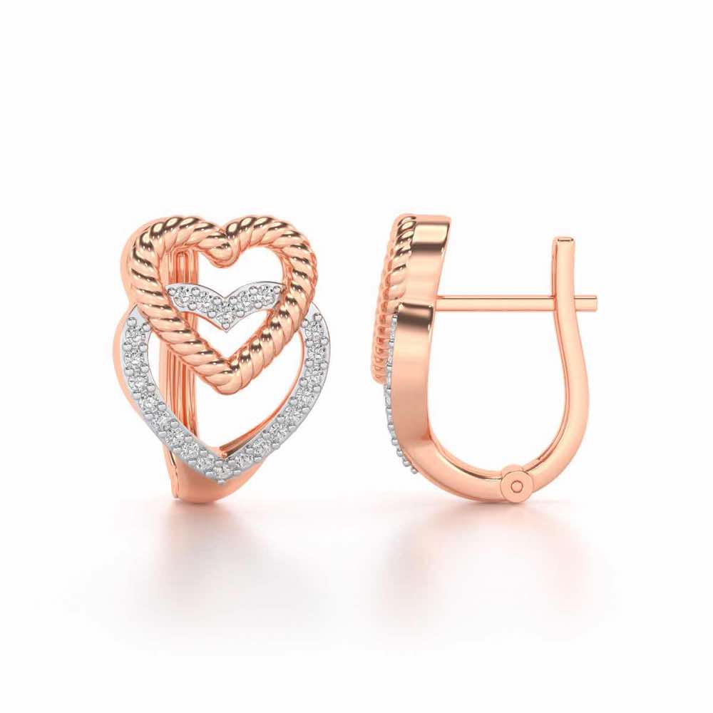 Stuck Hearts Silver Bali - Rose Gold - Image 4
