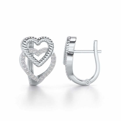 Stuck Hearts Silver Bali - White Gold - Image 4
