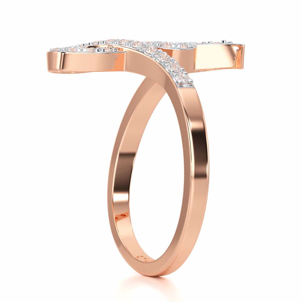 Styliish G Silver Ring - Rose Gold - Image 3