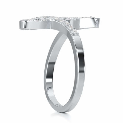 Styliish G Silver Ring - White Gold - Image 3