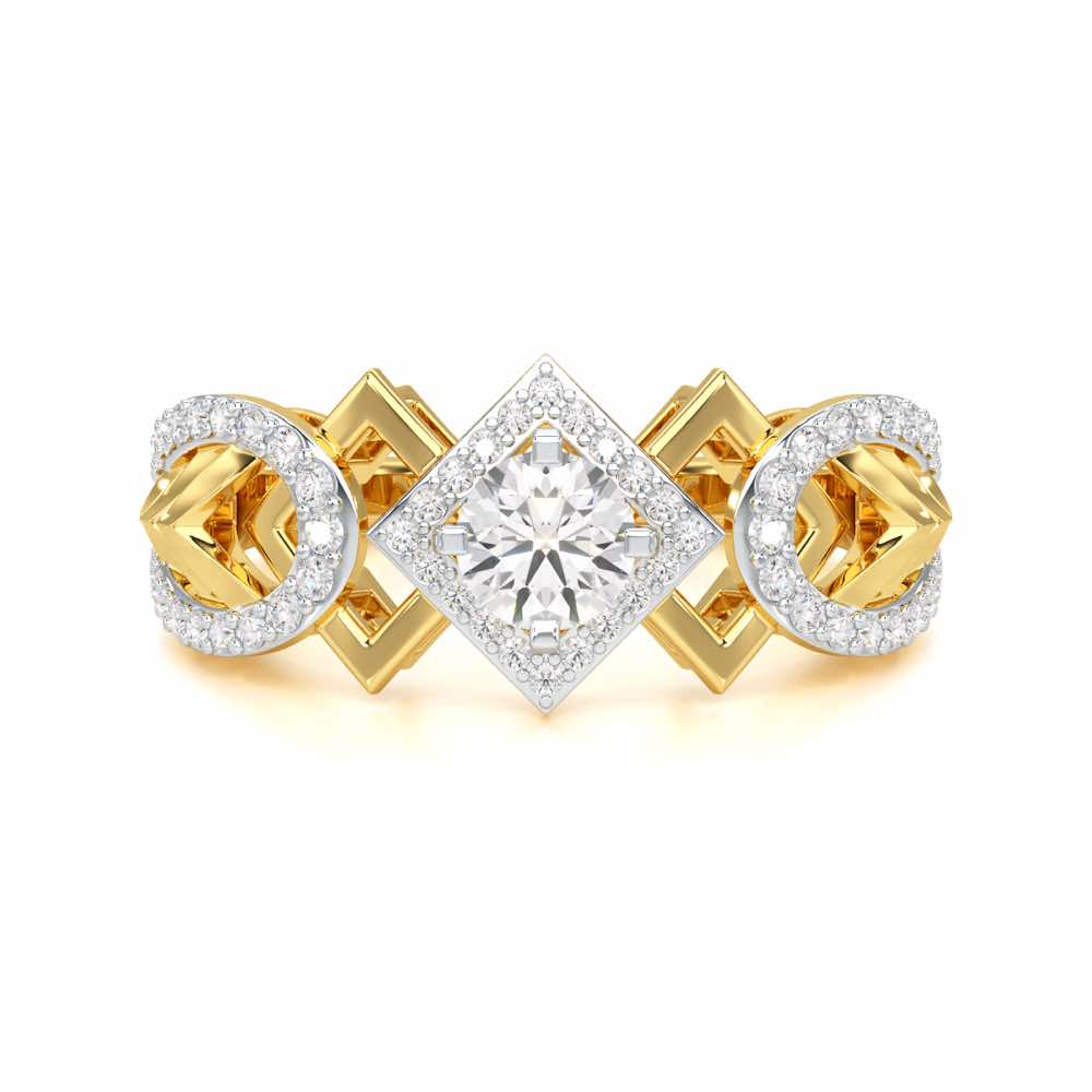 Suave Elegance Solitaire Ring - Yellow Gold - Image 4