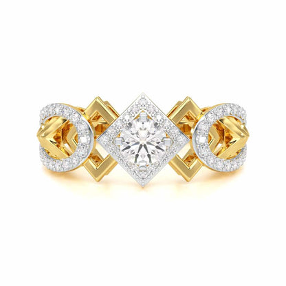 Suave Elegance Solitaire Ring - Yellow Gold - Image 4