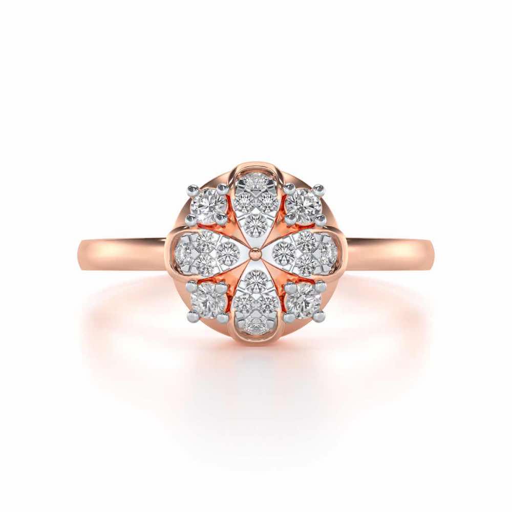 Suave Glow Silver Ring - Rose Gold - Image 4