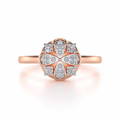 Suave Glow Silver Ring - Rose Gold - Image 4