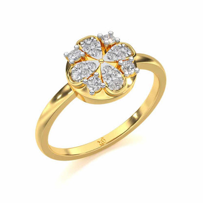 Suave Glow Silver Ring - Yellow Gold - Image 1
