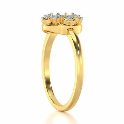 Suave Glow Silver Ring - Yellow Gold - Image 3