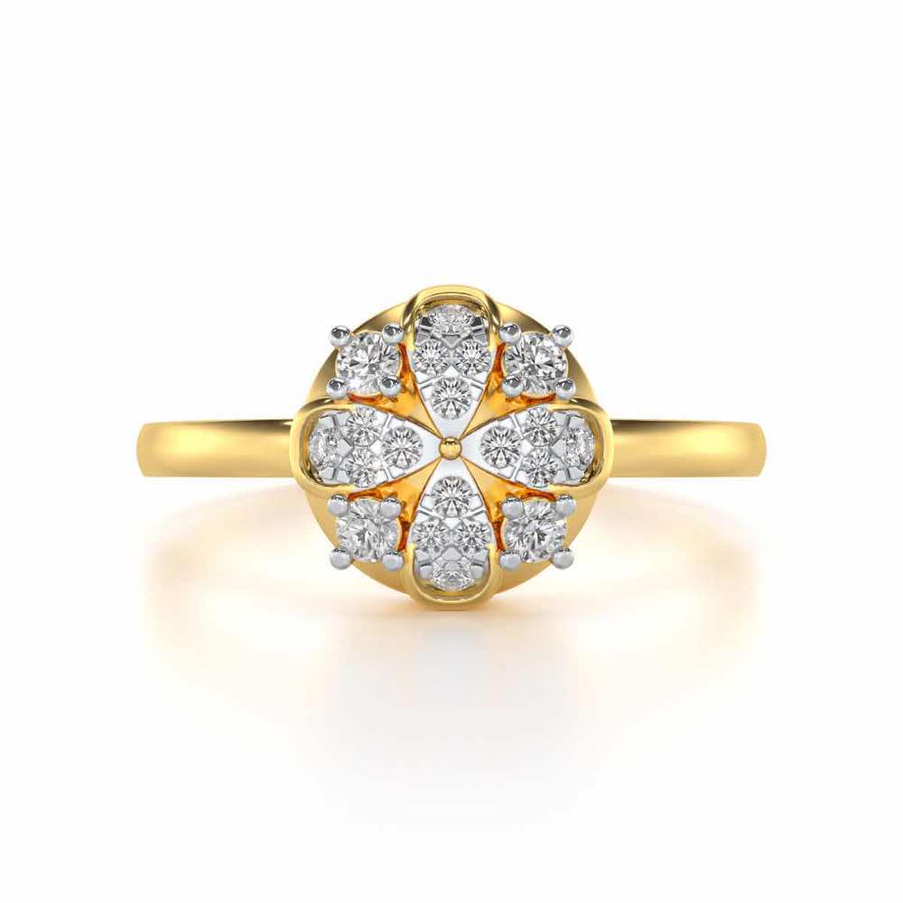 Suave Glow Silver Ring - Yellow Gold - Image 4