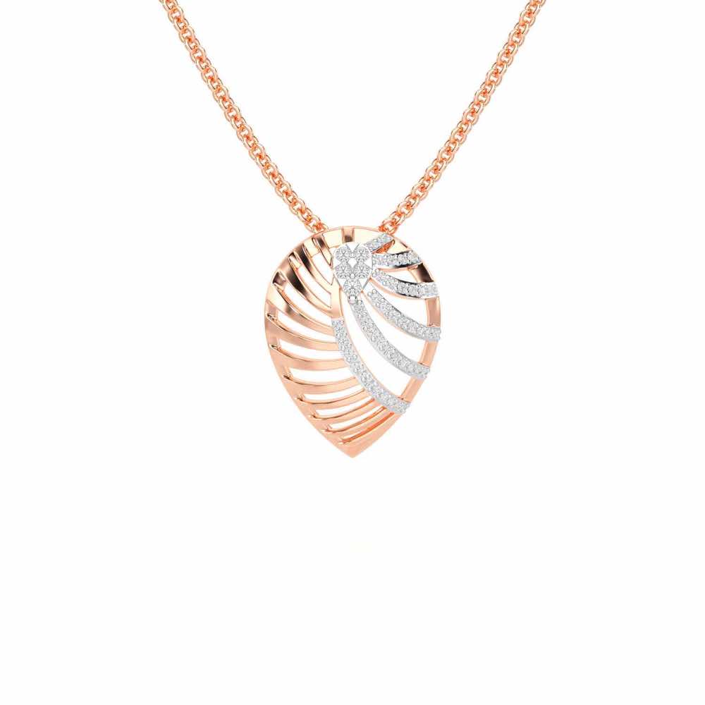 Suave Grace Silver Pendant - Rose Gold - Image 1