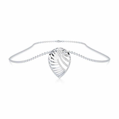 Suave Grace Silver Pendant - White Gold - Image 3