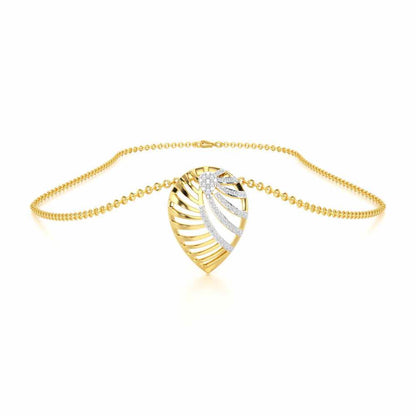 Suave Grace Silver Pendant - Yellow Gold - Image 3