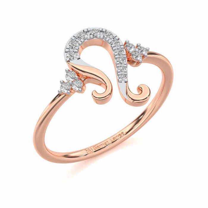 Suave Leo Silver Ring - Rose Gold - Image 1
