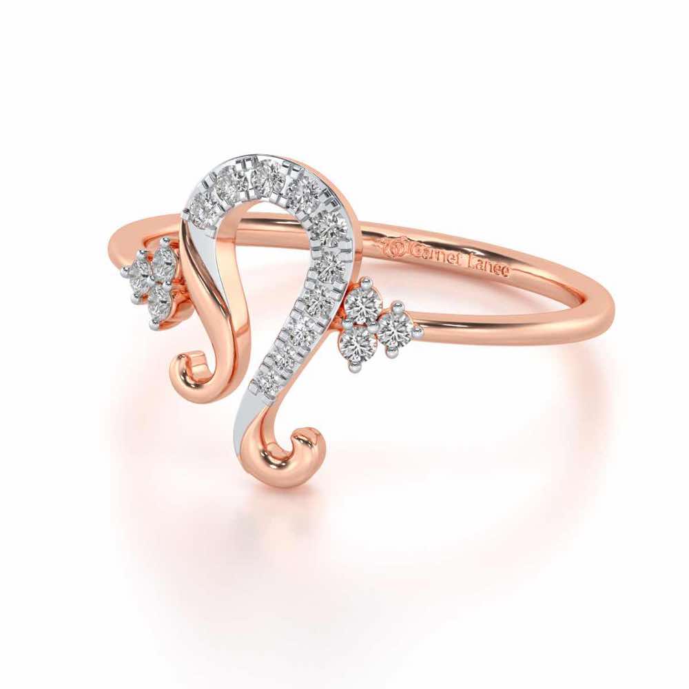 Suave Leo Silver Ring - Rose Gold - Image 2