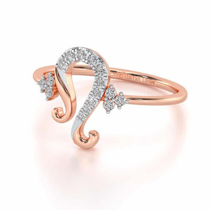 Suave Leo Silver Ring - Rose Gold - Image 2