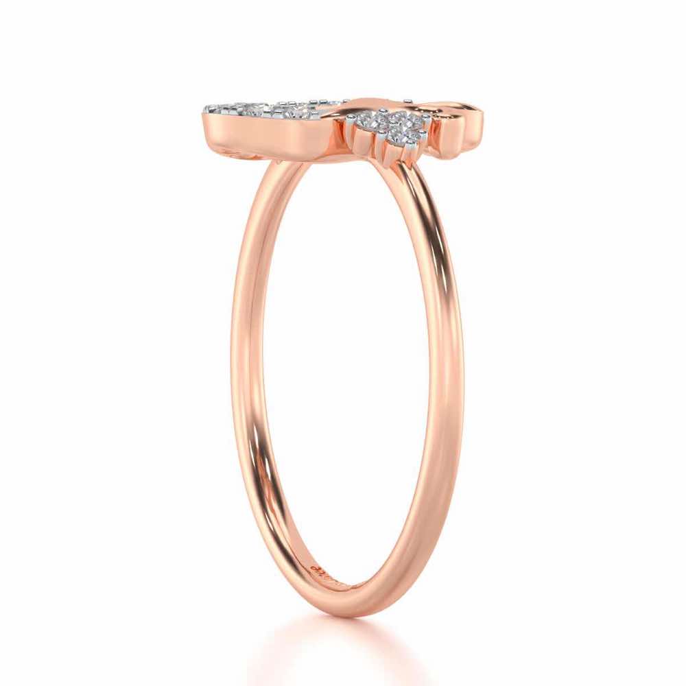 Suave Leo Silver Ring - Rose Gold - Image 3