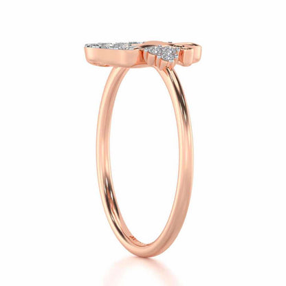 Suave Leo Silver Ring - Rose Gold - Image 3
