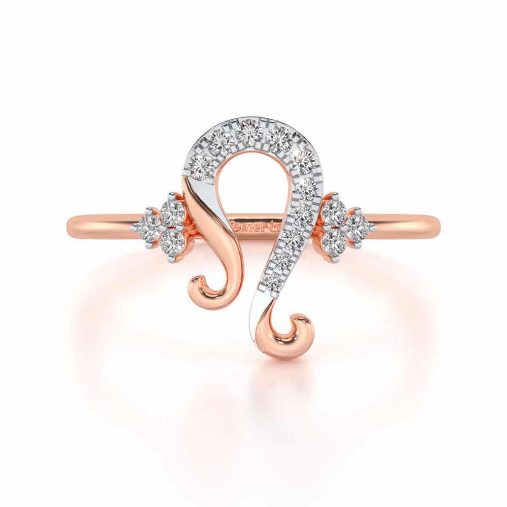 Suave Leo Silver Ring - Rose Gold - Image 4