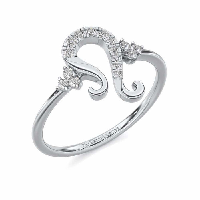 Suave Leo Silver Ring - White Gold - Image 1