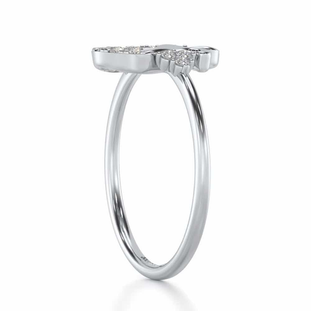Suave Leo Silver Ring - White Gold - Image 3