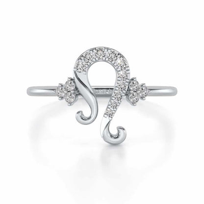 Suave Leo Silver Ring - White Gold - Image 4
