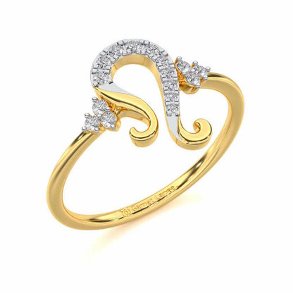 Suave Leo Silver Ring - Yellow Gold - Image 1