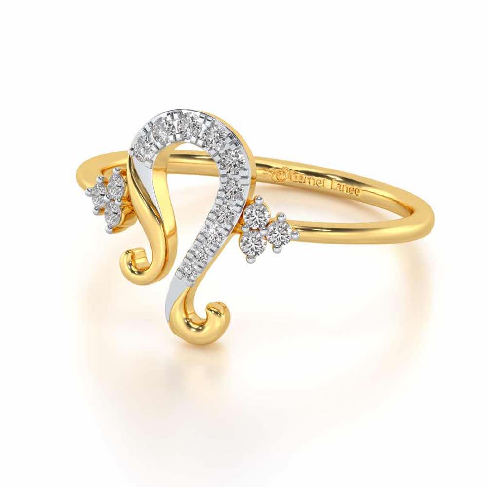 Suave Leo Silver Ring - Yellow Gold - Image 2