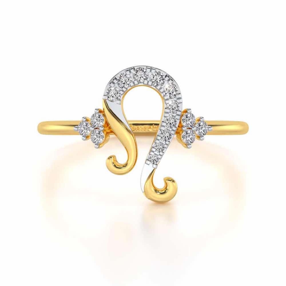 Suave Leo Silver Ring - Yellow Gold - Image 4