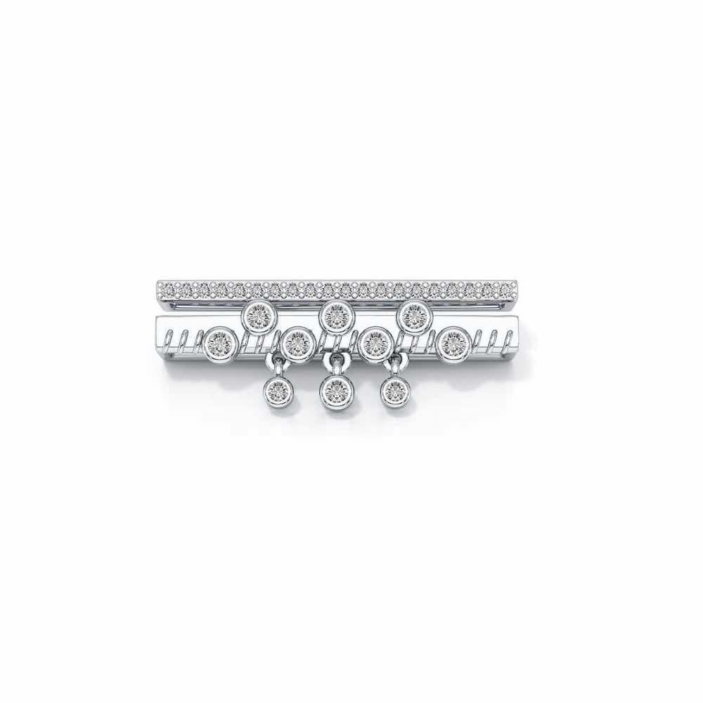 Suave Shade Silver Watch Band - White Gold - Image 2
