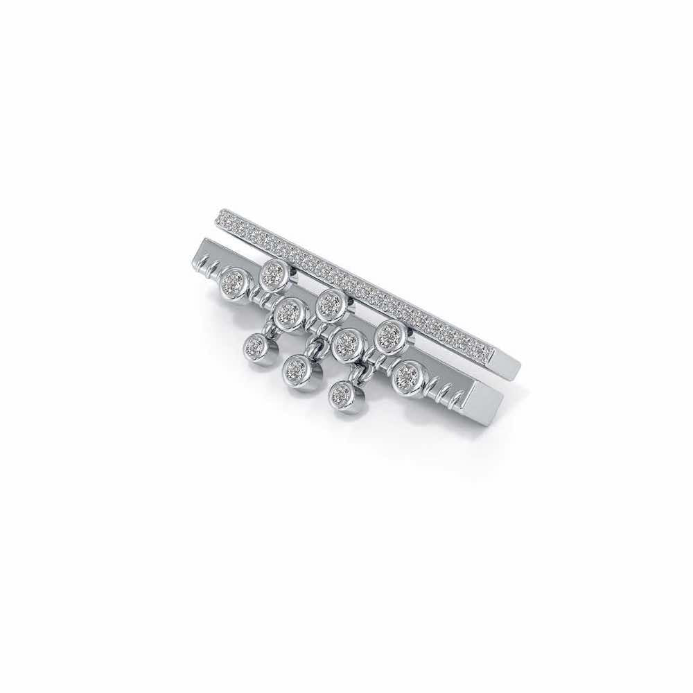 Suave Shade Silver Watch Band - White Gold - Image 3